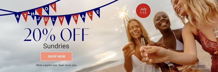 4th of July Sundries Sale (July 1-11)