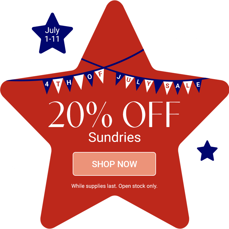 4th of July Sundries Sale (July 1-11)