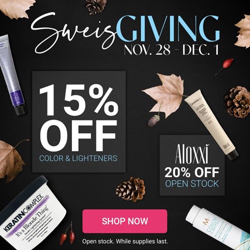 Sweis Giving Color Sale (11/28 – 12/1)