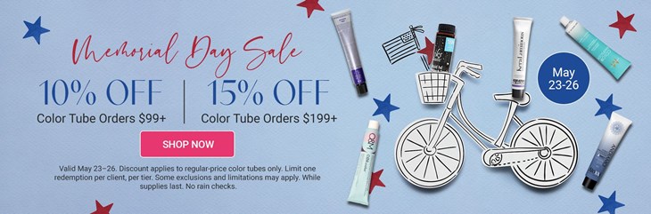 Memorial Day - Color Flash Sale (May 23–26)