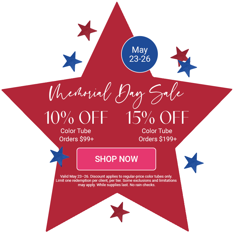 Memorial Day - Color Flash Sale (May 23–26)