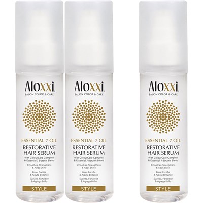 Aloxxi Buy 2 Essential 7 Oil Restorative Hair Serum, Get 1 FREE! 3 pc.