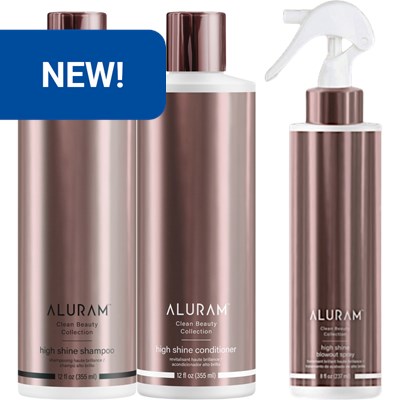 Aluram high shine shampoo & conditioner bundle 7 pc.