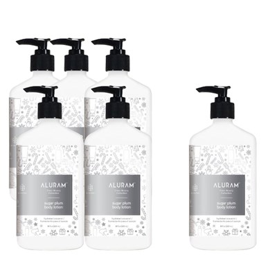 Aluram Buy 5 sugar plum lotion, Get 1 FREE 6 pc.