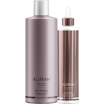 Aluram daily shampoo and high shine bundle 2 pc.
