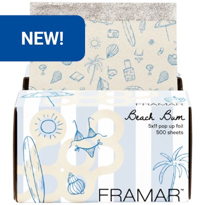 Framar Embossed Pop Up Foil Medium Beach Bum 5 inch x 11 inch 500 ct.