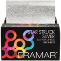 Framar Embossed Pop Ups Medium Star Struck Silver 5 inch x 11 inch 500 ct.