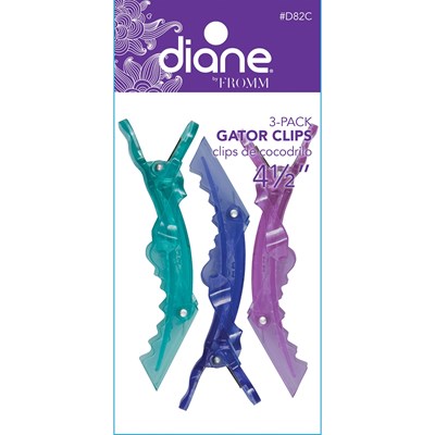 Diane Gator Clips Assorted 3 pack 4.5 inch