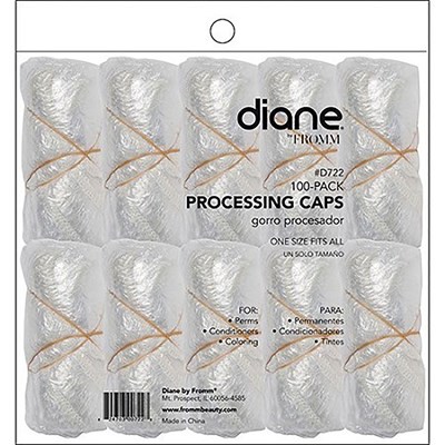 Diane Processing Caps 100 pack 7 inch x 9 inch