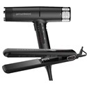 gama.professional Black Dryer + FREE Flat Iron 2 pc.