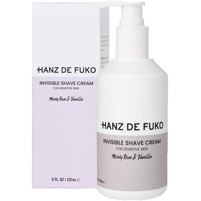 HANZ DE FUKO INVISIBLE SHAVE CREAM 8 Fl. Oz.