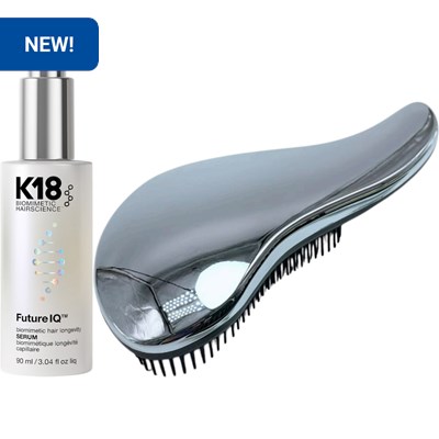 K18 Buy 1 Future IQ biomimetic hair longevity serum 3.04 oz., Get 1 Palm Brush FREE! 2 pc.