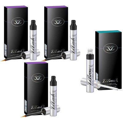 LiLash Buy 3 Purified Eyelash Serum XL, Get 1 LiBrow Purified Eyebrow Serum XL FREE! 4 pc.