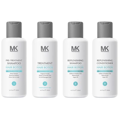 MK PROFESSIONAL HAIR BOTOX COMPLETE KIT 4 pc.