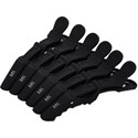 MK PROFESSIONAL Hair Clips with Rubber Grip 6 pk.