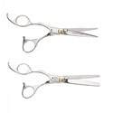 Olivia Garden SilkCut Shear with 35 Tooth Texturizing Shear - Left Handed 5 inch