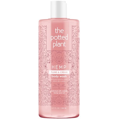 the potted plant Plums & Cream Body Wash 16.9 Fl. Oz.