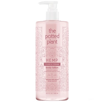 the potted plant Plums & Cream Body Lotion 16.9 Fl. Oz.
