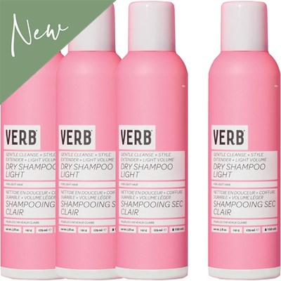 Verb Purchase 3 dry shampoo light, Receive 1 FREE! 4 pc.